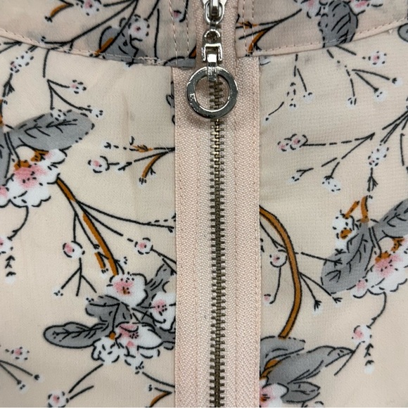 Smukke Girls Tween 14 Peach Floral Chiffon Dress Ruffles Knee Length Party Pics - Picture 6 of 10